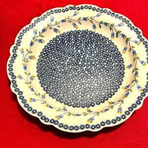 - Polish Pottery Sweet Dreams 13 inch Polish Pottery Scalloped plate. Sign…